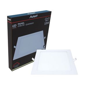 Painel-LED-Embutir-Avant-18W-4000K-Quadrado-Bivolt