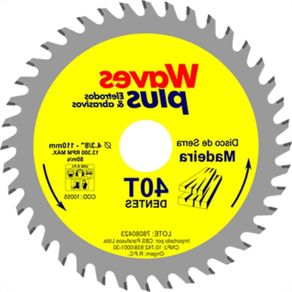 Disco-de-Serra-Waves-Plus-Madeira-110mm-40-Dentes